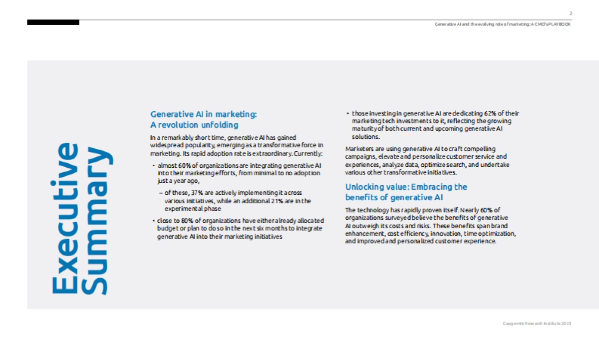 Capgemini-生成式人工智能与营销角色的演变&CMO的策略（英）_第2页