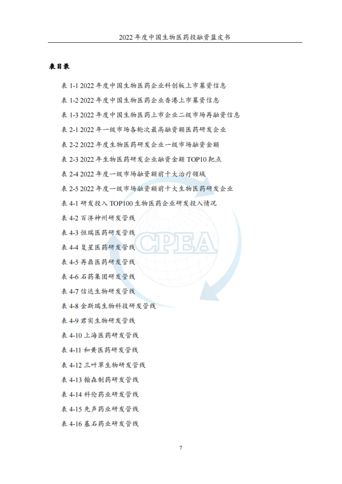 CPEA:2022年度中国生物医药投融资蓝皮书_第9页