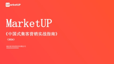 MarketUP：中国式集客营销实战指南2024版