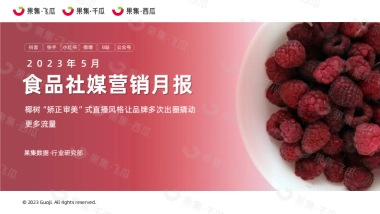 果集：2023年5月食品社媒营销月报