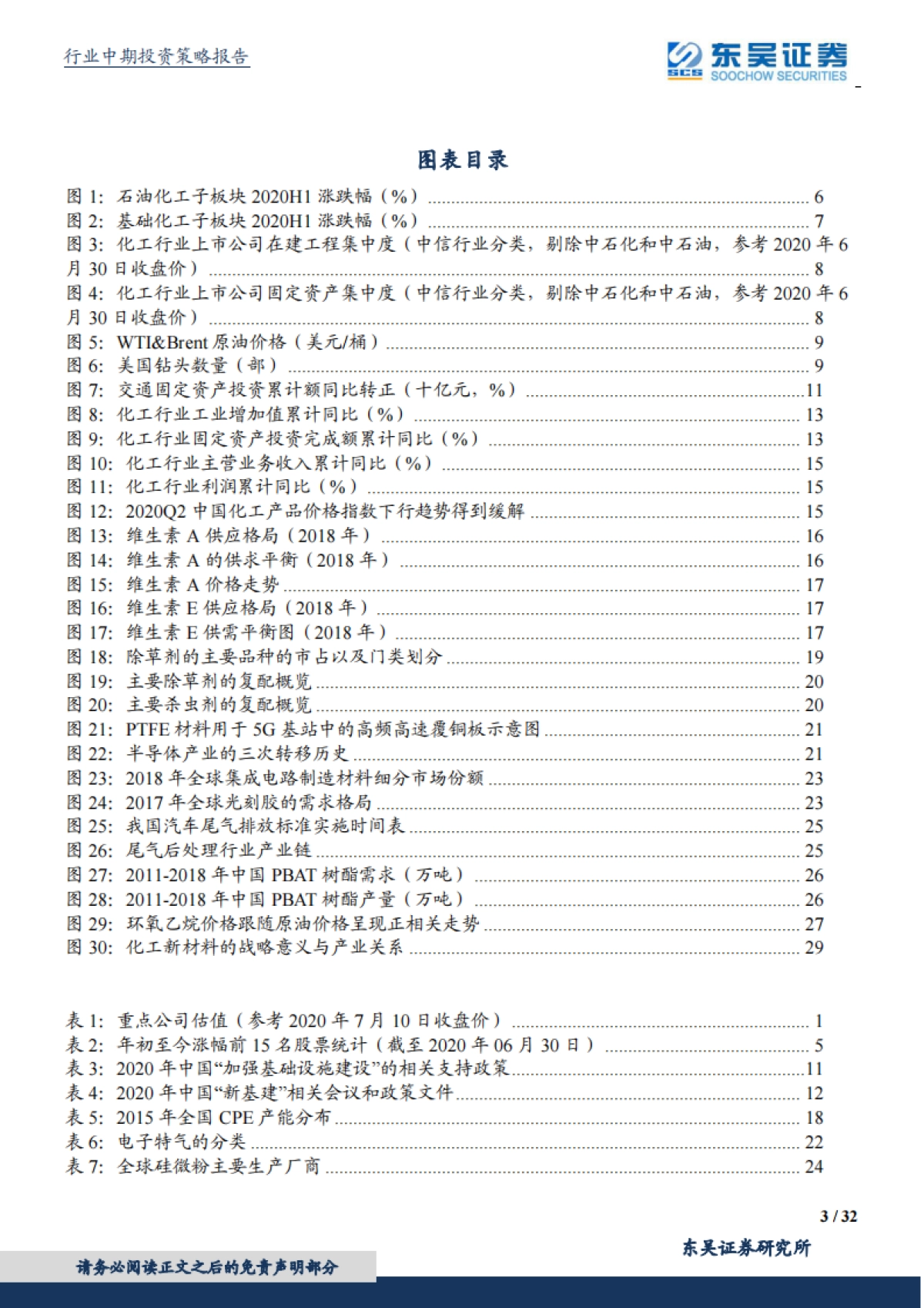 化工行业2020年度中期投资策略：经济持续复苏，高景气子行业成长加速_第3页