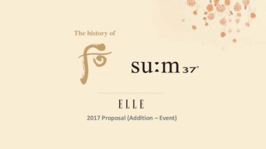 跨界营销-ELLE x Sum：37°Proposal for Event