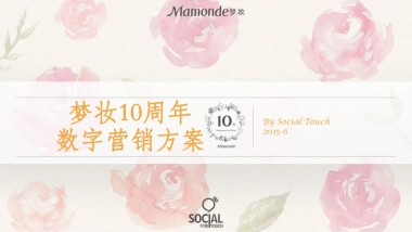 梦妆10周年数字营销方案