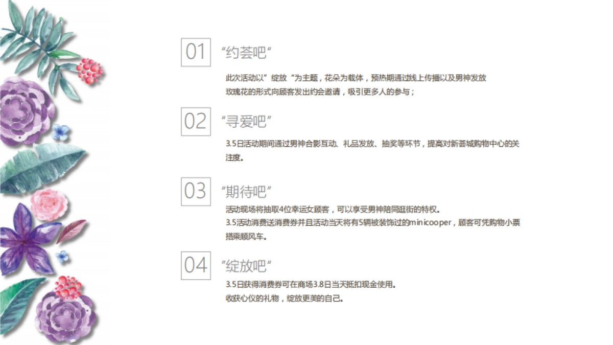 上海新荟城购物中心妇女节营销策划方案_第4页