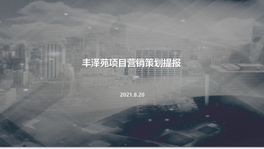 2021宿迁丰泽苑营销策略方案提报