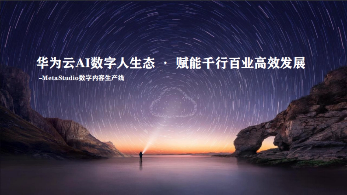 华为云AI数字人生态赋能千行百业高效发展_第1页