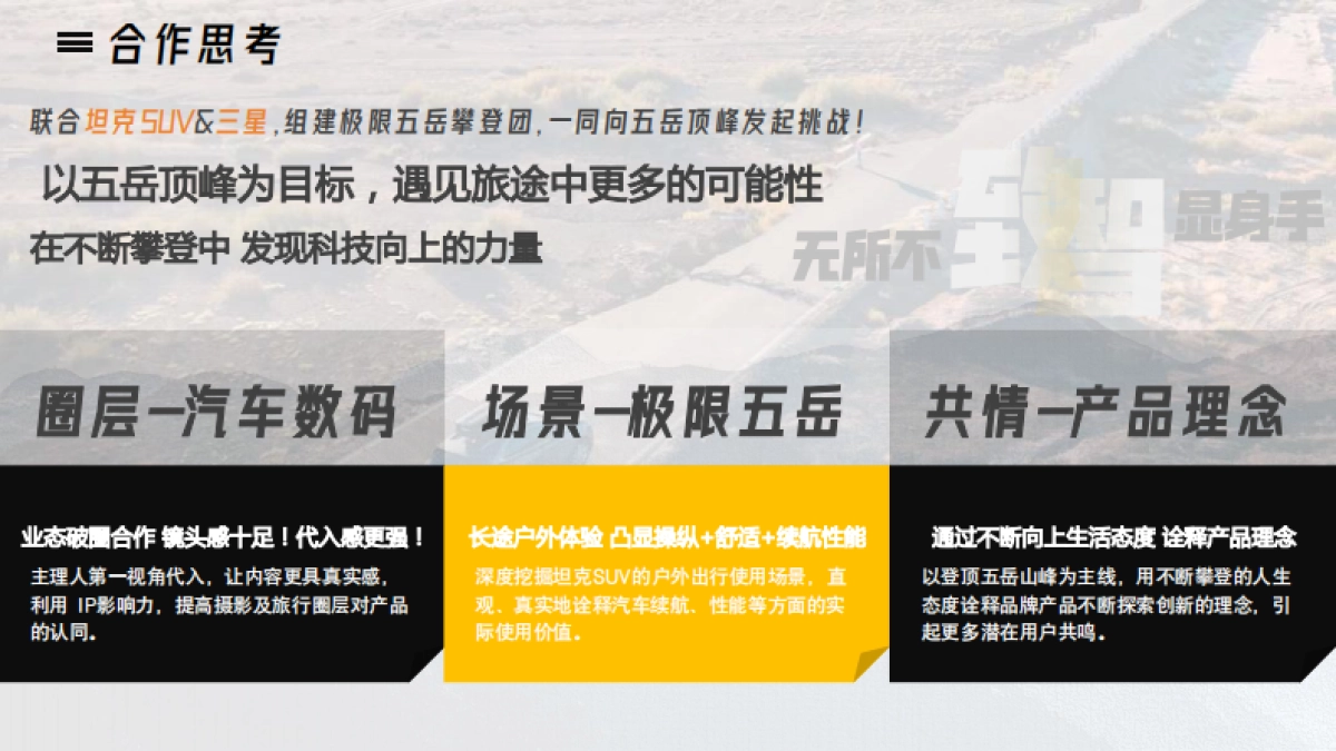 坦克700Hi4-T SUV营销推广规划_第5页