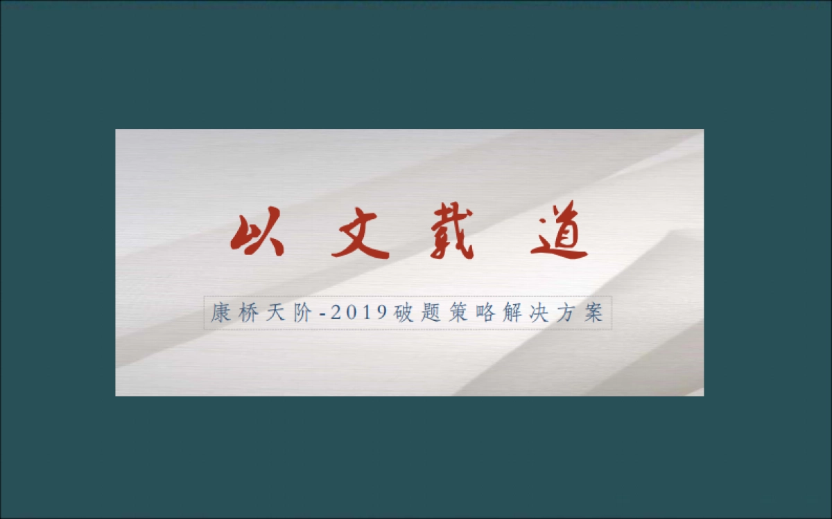 广州天成星火广告-康桥天阶定位传播策略_第2页