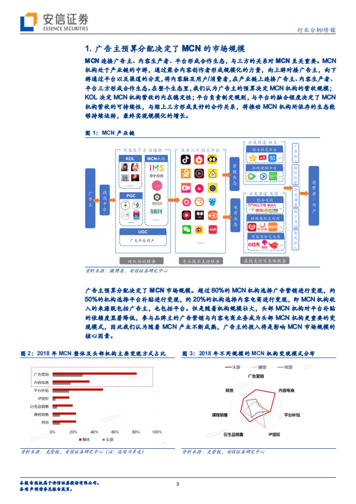传媒行业：由广告主视角透视MCN市场扩容-安信证券_第3页