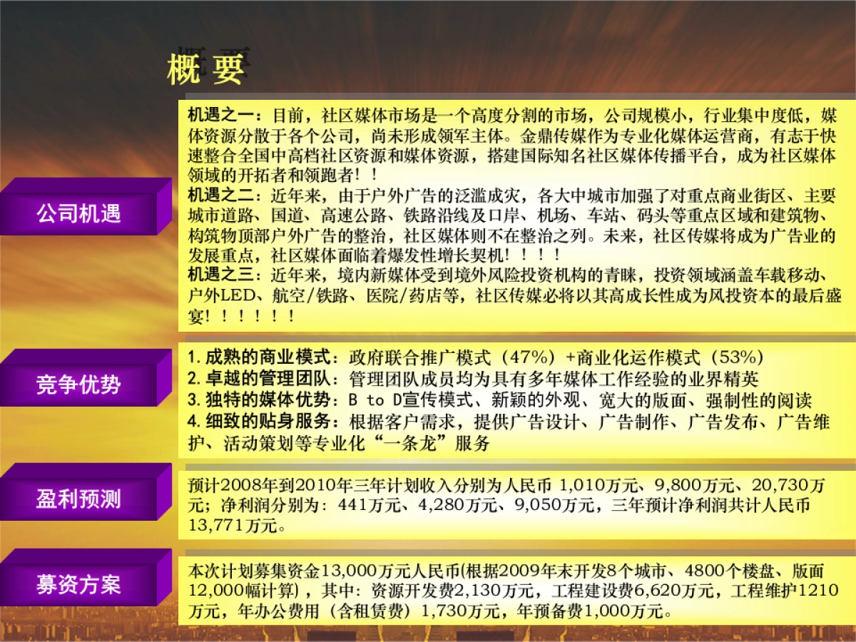 金鼎广告媒体公司投资商业计划书_第3页