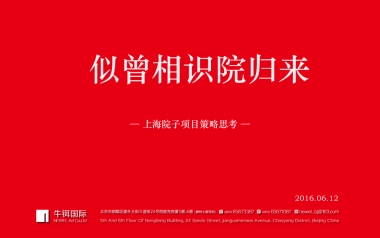 牛铒广告-上海院子项目策略方案