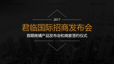 2017君临国际招商发布会活动方案 