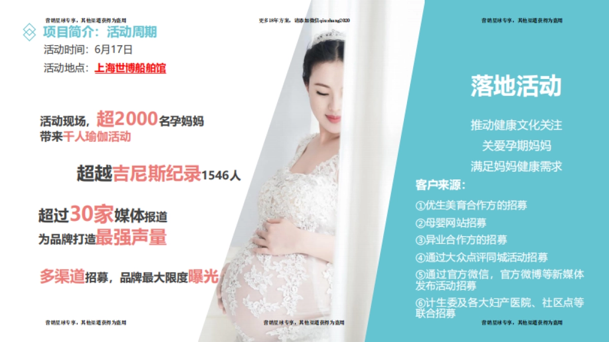 2017上海千人孕妇瑜伽项目招商方案 _第10页
