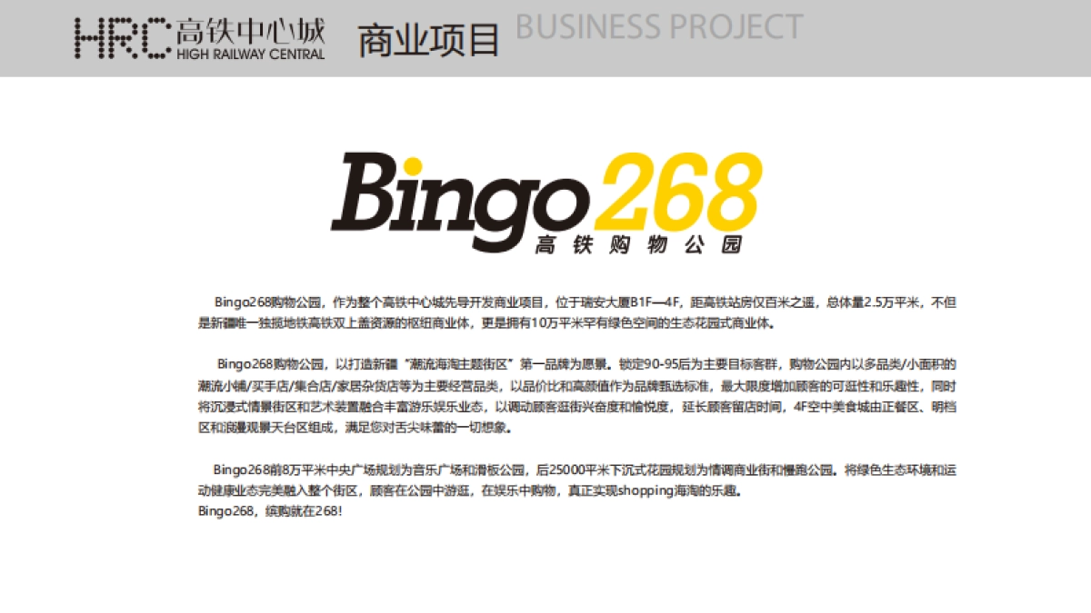 2021Bingo268高铁购物公园主题街区商业规划招商手册_第8页