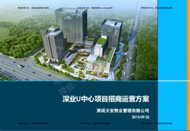深业U中心项目招商运营方案 