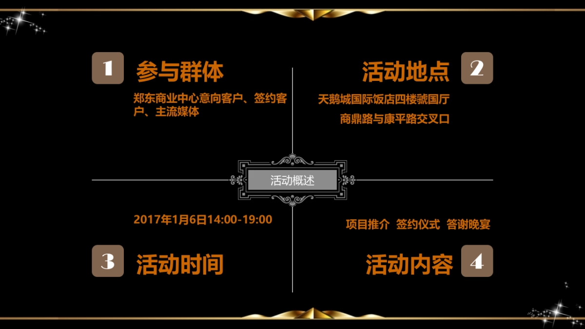 郑州郑东商业中心招商推介会暨终商户答谢品鉴会策划案_第4页
