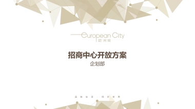 2017达州时尚奥特莱斯招商中心开放方案