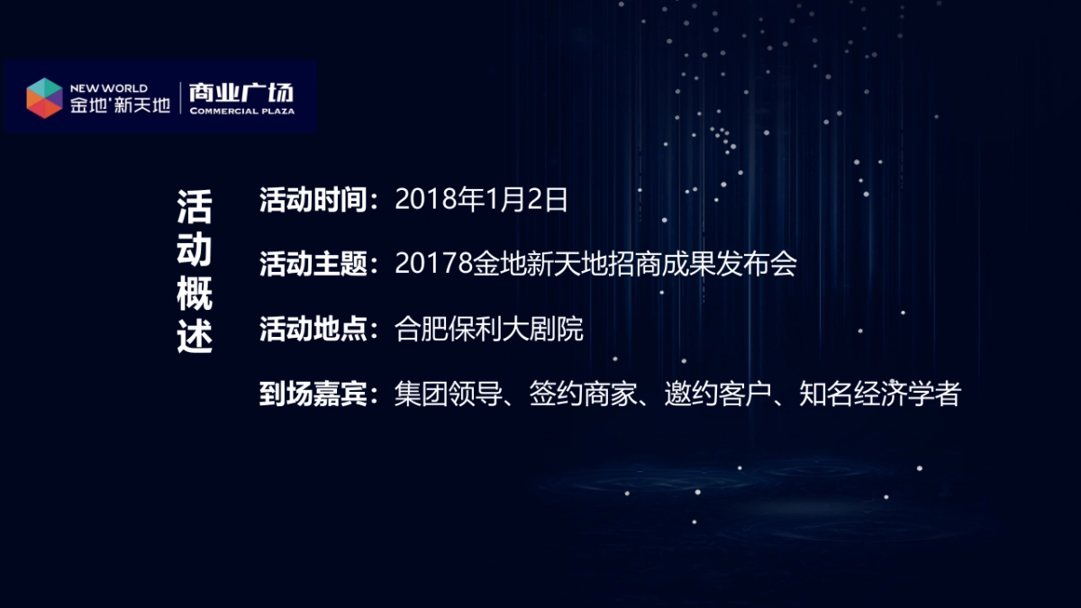 2017金地新天地招商成果发布会策划案_第2页