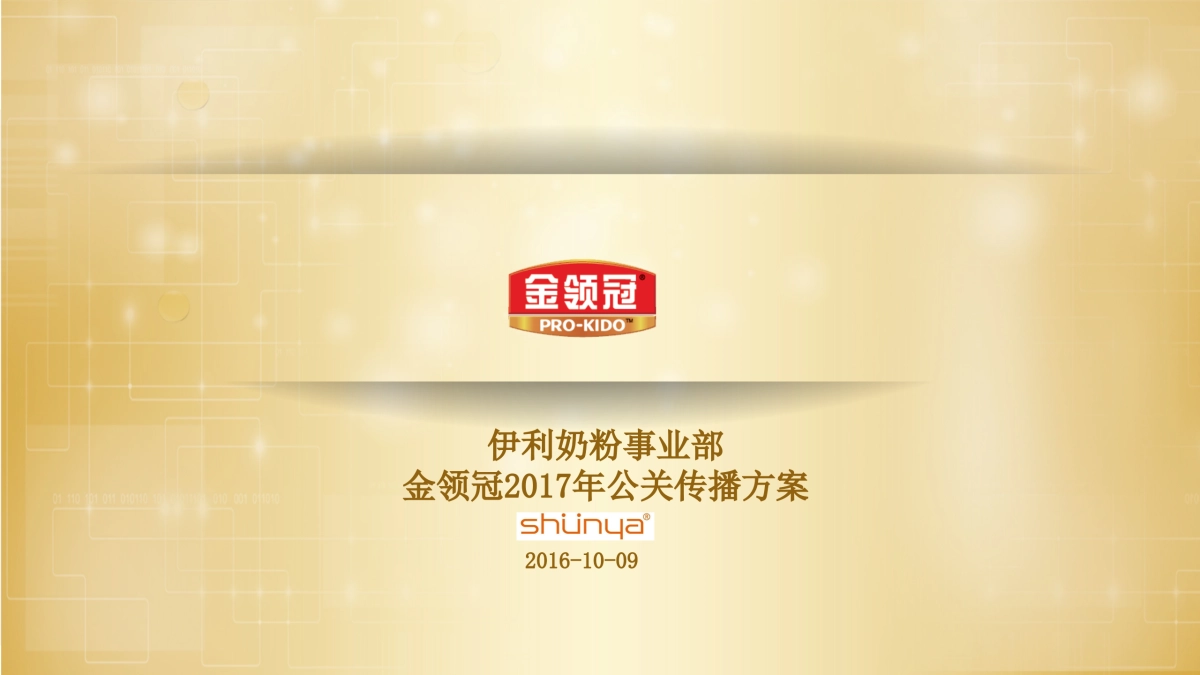 金领冠年度公关方案