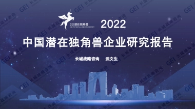长城战略咨询：中国潜在独角兽企业研究报告2022