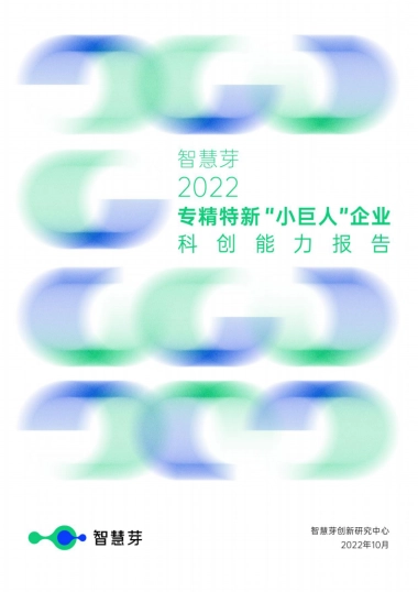 智慧芽-2022专精特新“小巨人”企业科创能力报告-