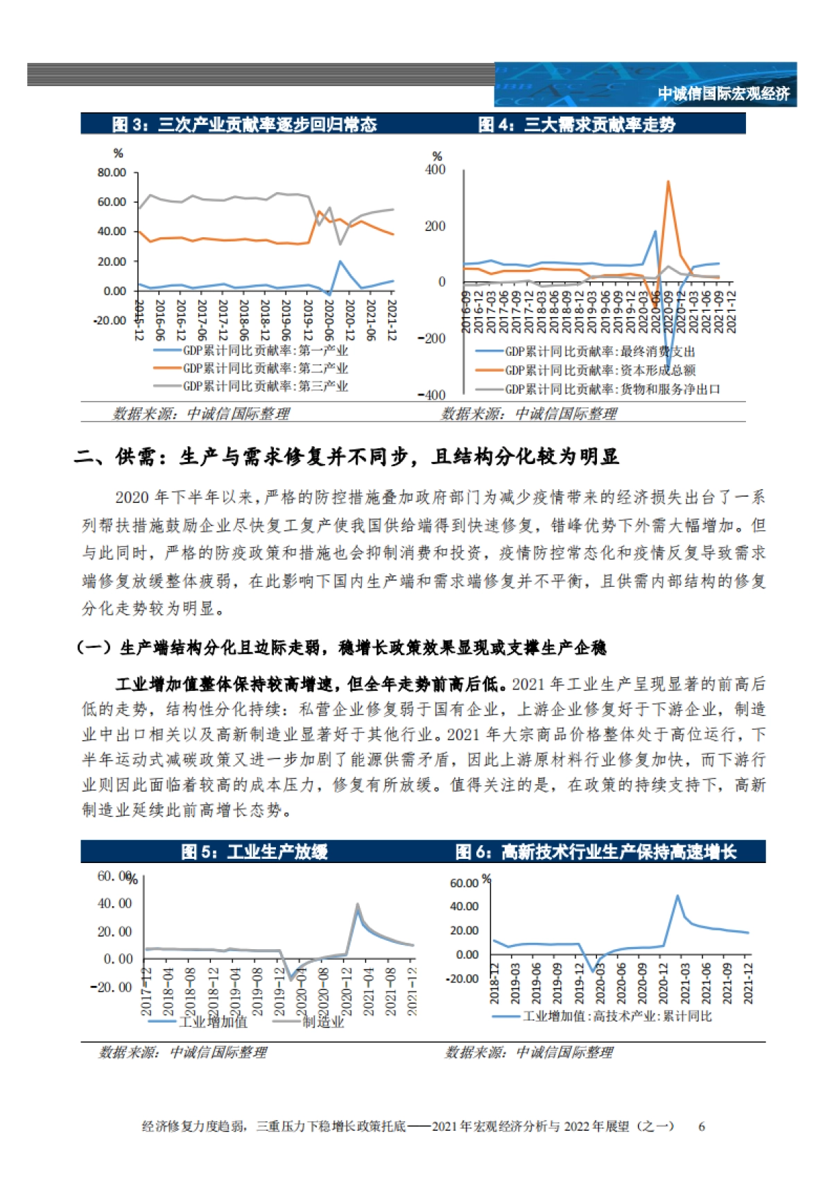 2021年宏观经济与政策分析及2022年展望（之一）：经济修复力度趋弱，三重压力下稳增长政策托底_第6页