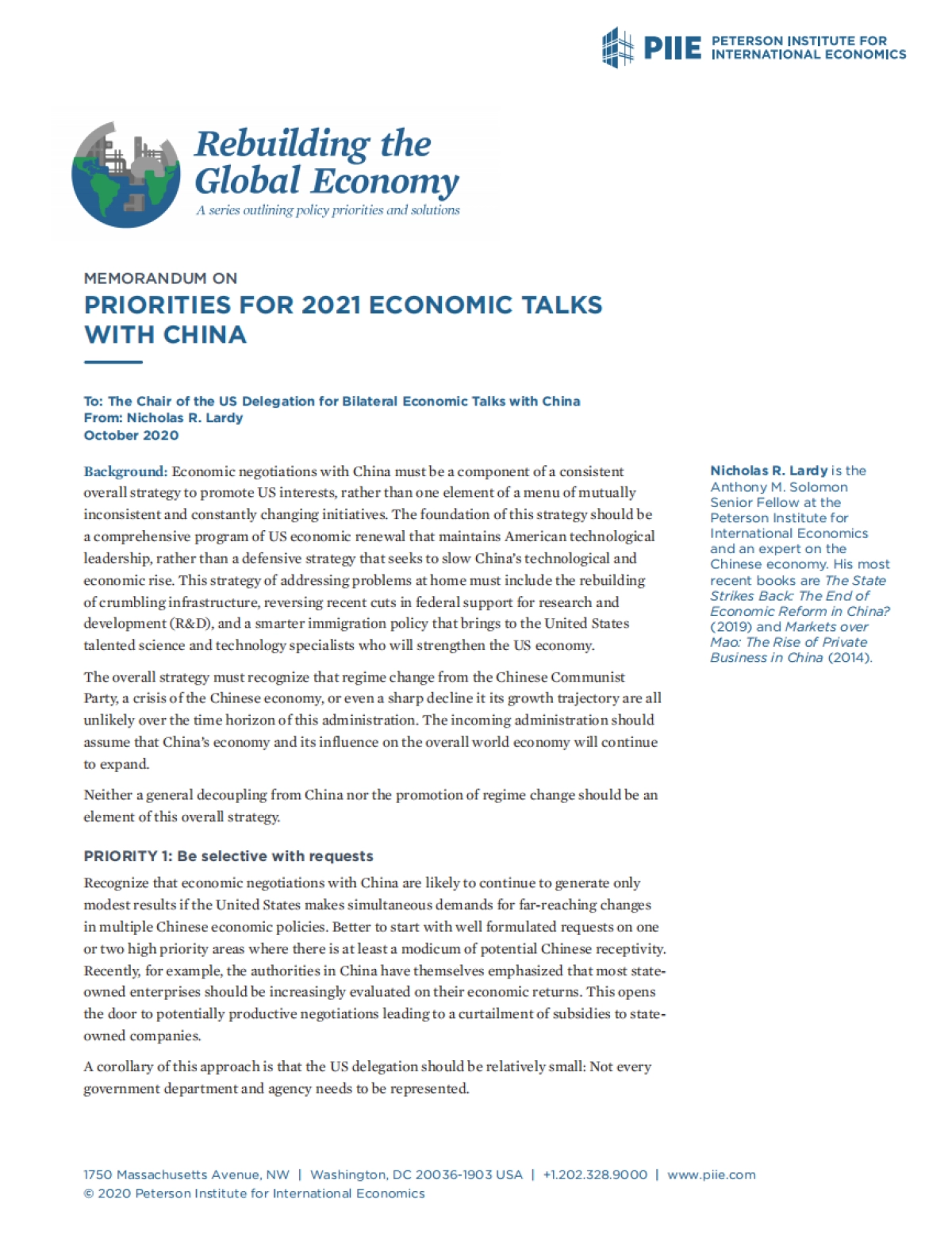 2021年美国重振全球经济的政策重点（英）-彼得森经济研究所_第7页