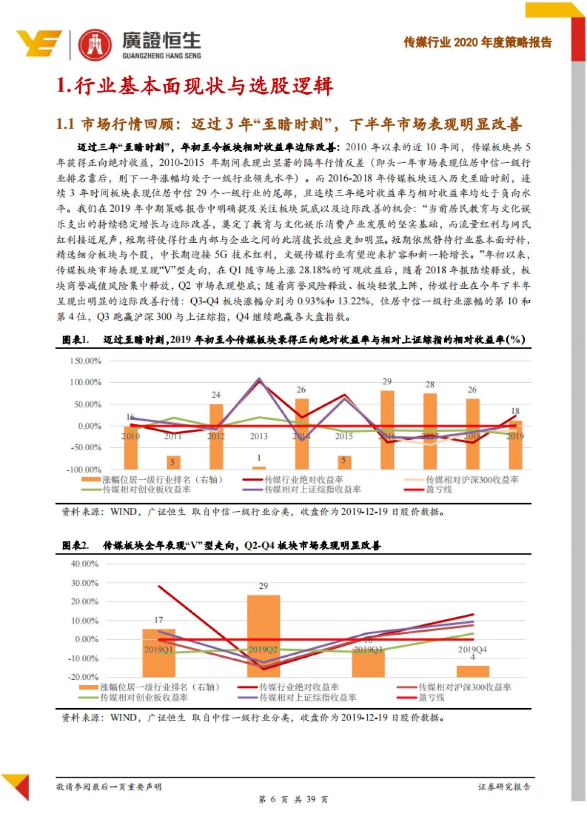 传媒行业2020年度策略报告：基本面边际改善，政策端与技术端趋势双提估值与业绩-广证恒生证券研究所_第6页