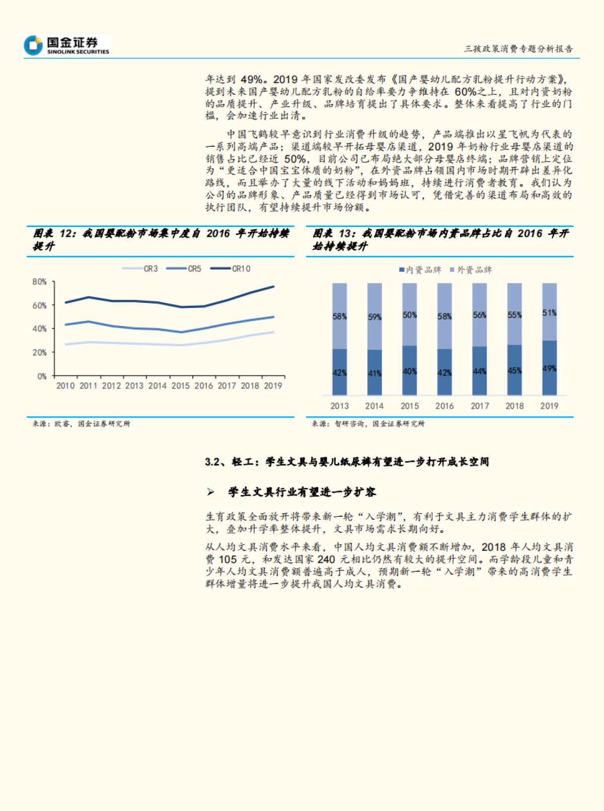 三孩政策消费行业专题分析报告:三孩政策落地,婴童相关消费迎发展机遇-国金证券_第9页