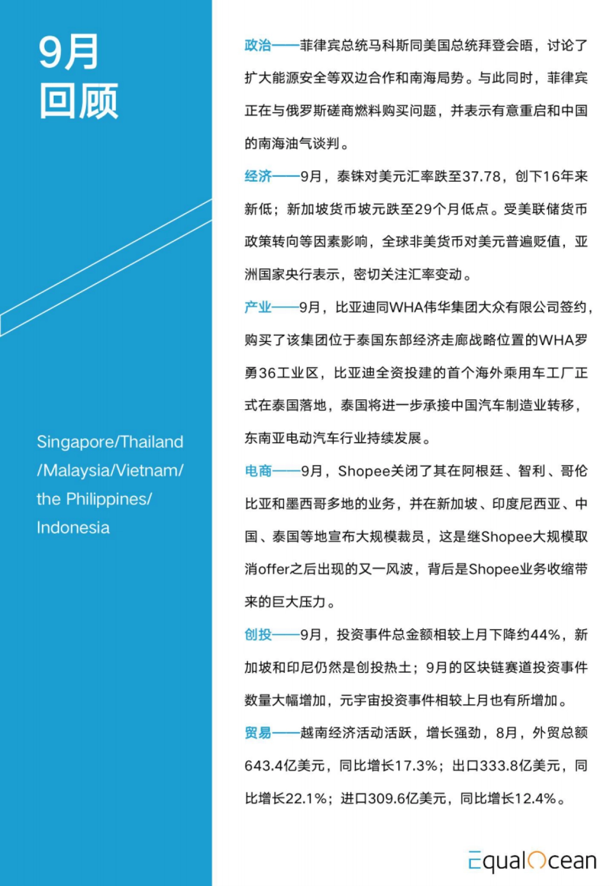 Equal Ocean:海外市场研究月报-东南亚-2022年10月_第3页