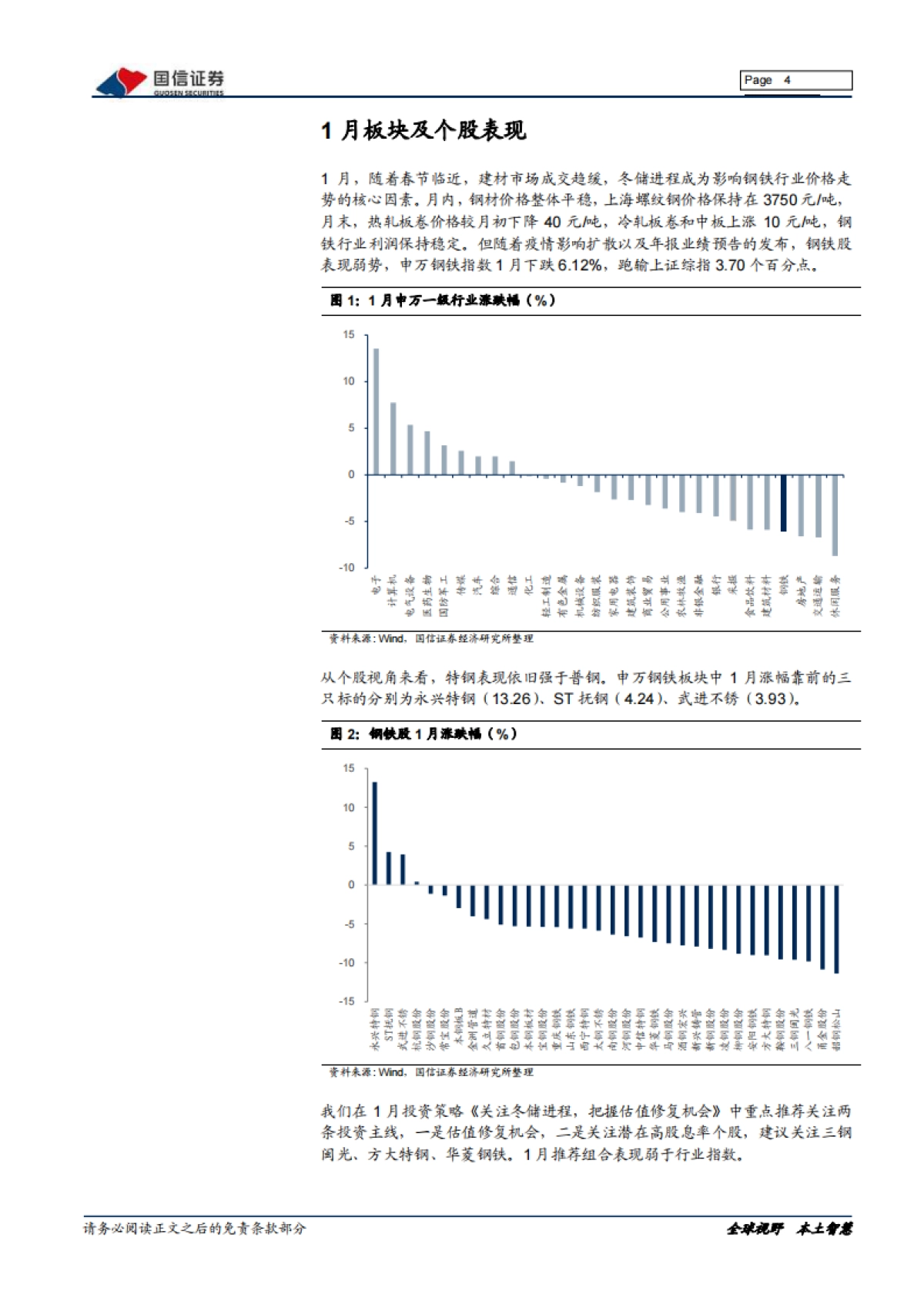钢铁2020年2月投资策略暨年报业绩前瞻：疫情扰动复工节奏，钢价短期承压_第4页