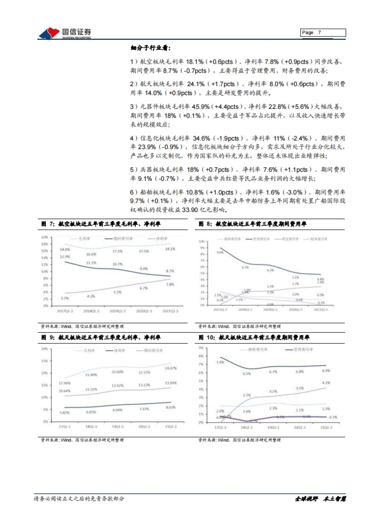 国防军工2021三季报综述：军工三季报增速40%，重点关注航发、导弹领域-国信证券-24页_第7页