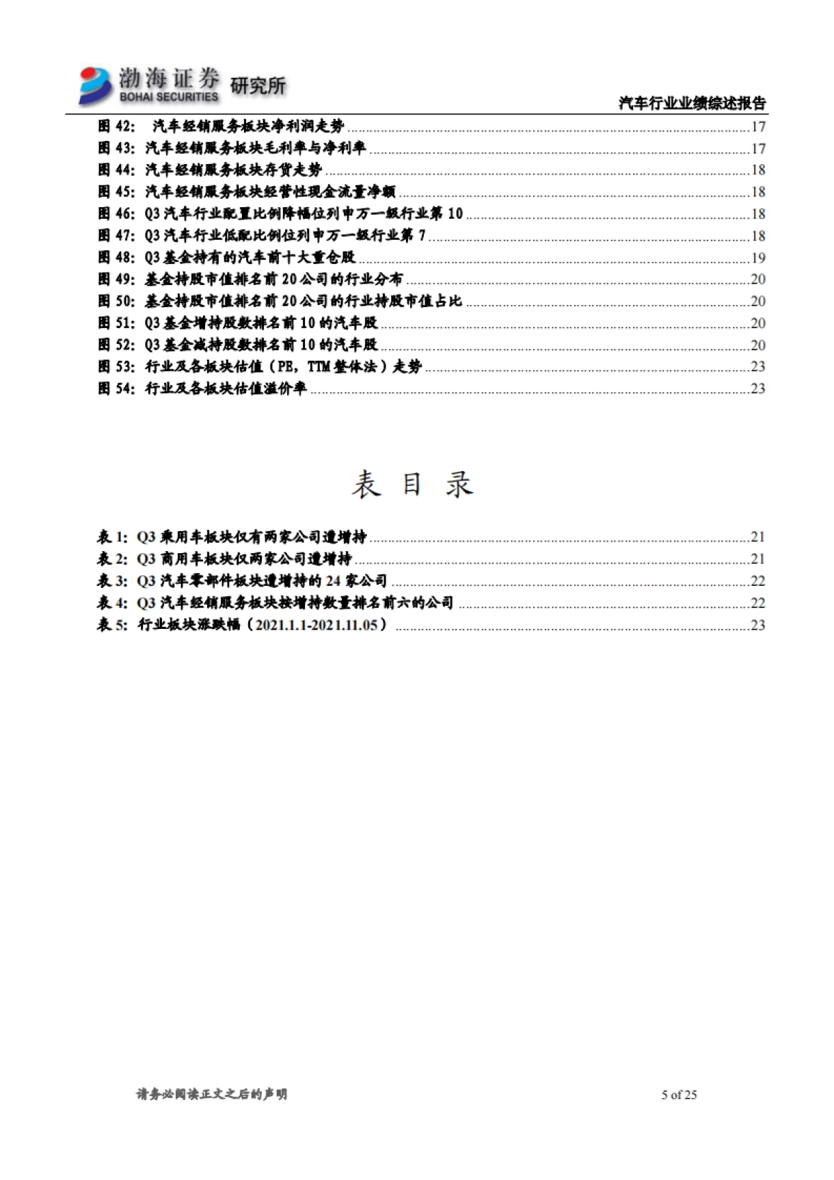 汽车行业三季报业绩综述:低点已过,静待复苏_第5页