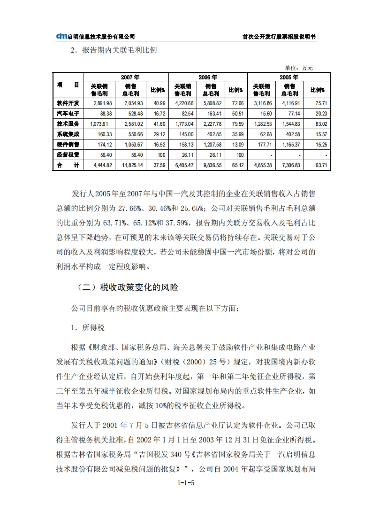 启明信息：首次公开发行股票招股说明书_第6页