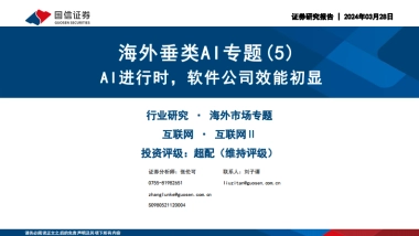 海外垂类AI专题(5)：AI进行时，软件公司效能初显