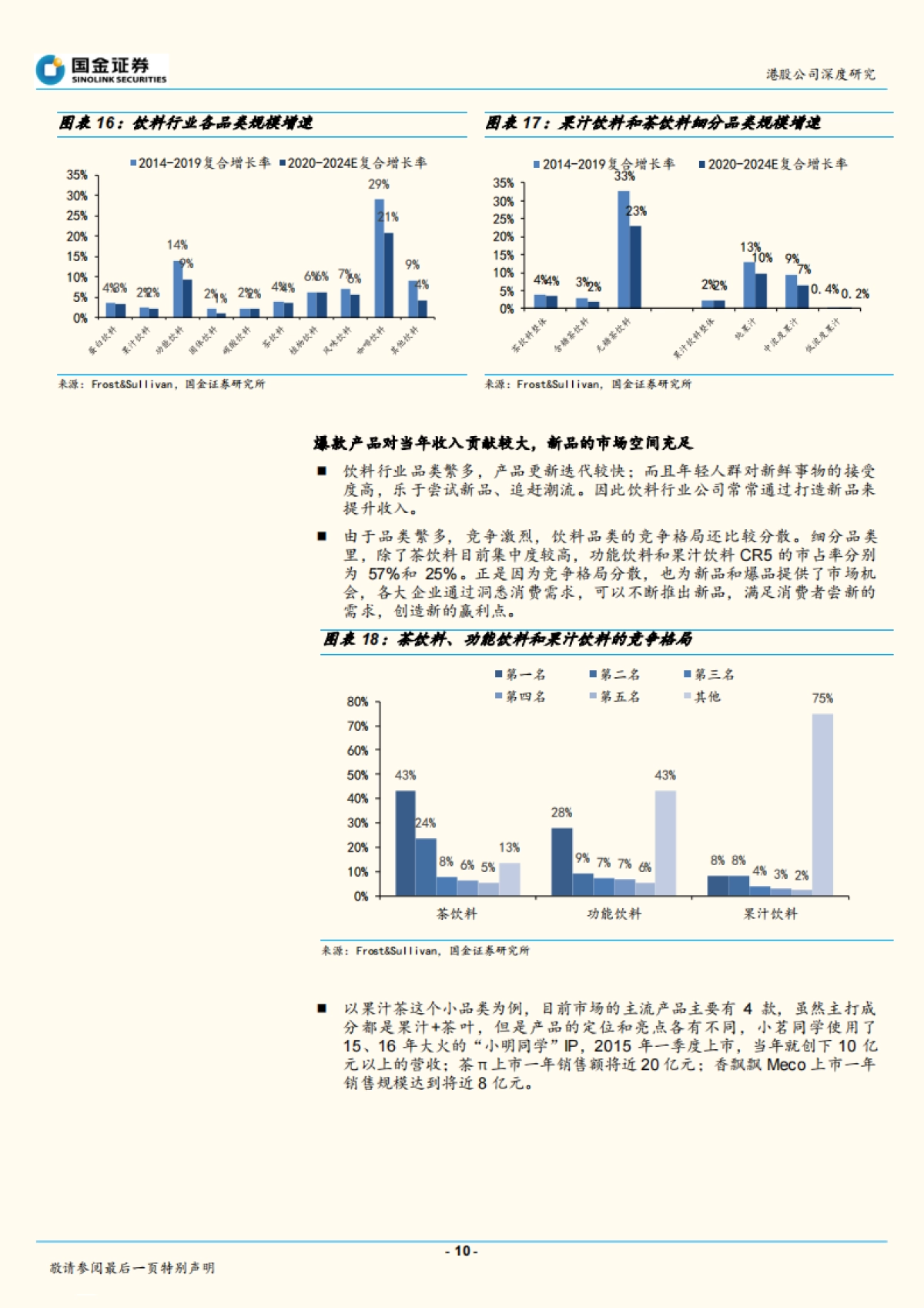 农夫山泉（09633）：饮用水、饮料双重红利，公司管理能力优秀_第10页