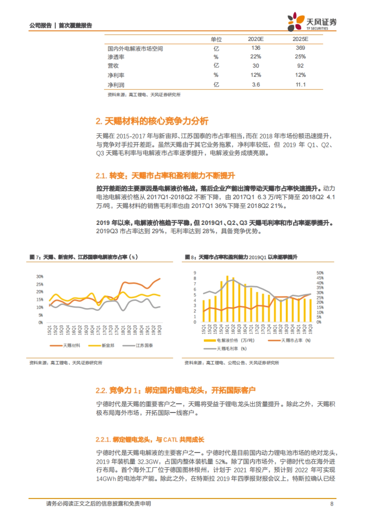 天赐材料公司深度研究 - 重新出发,聚焦电解液和日化_第8页