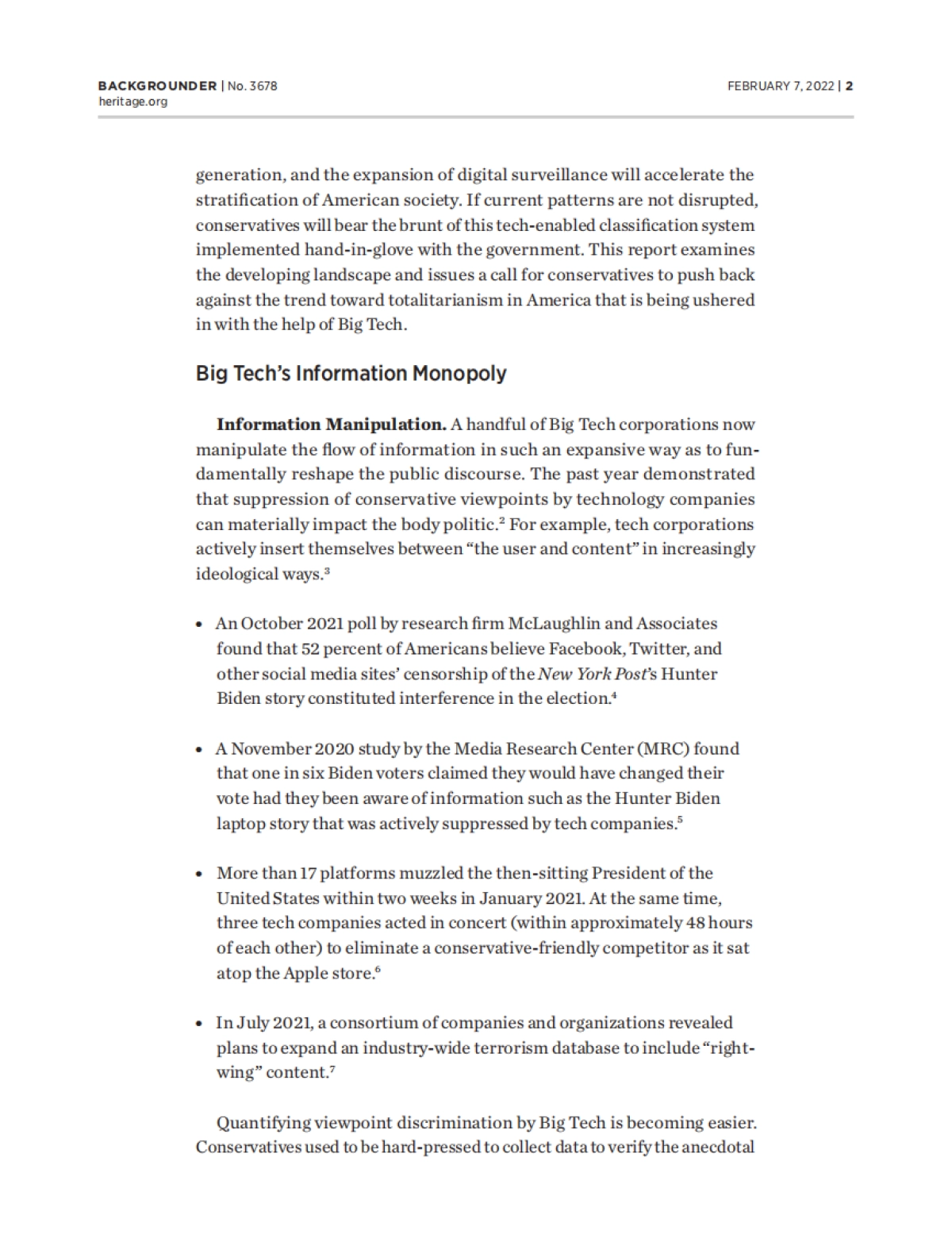 与大科技公司极权主义作斗争：路线图（英）-美国传统基金会-36页_第2页