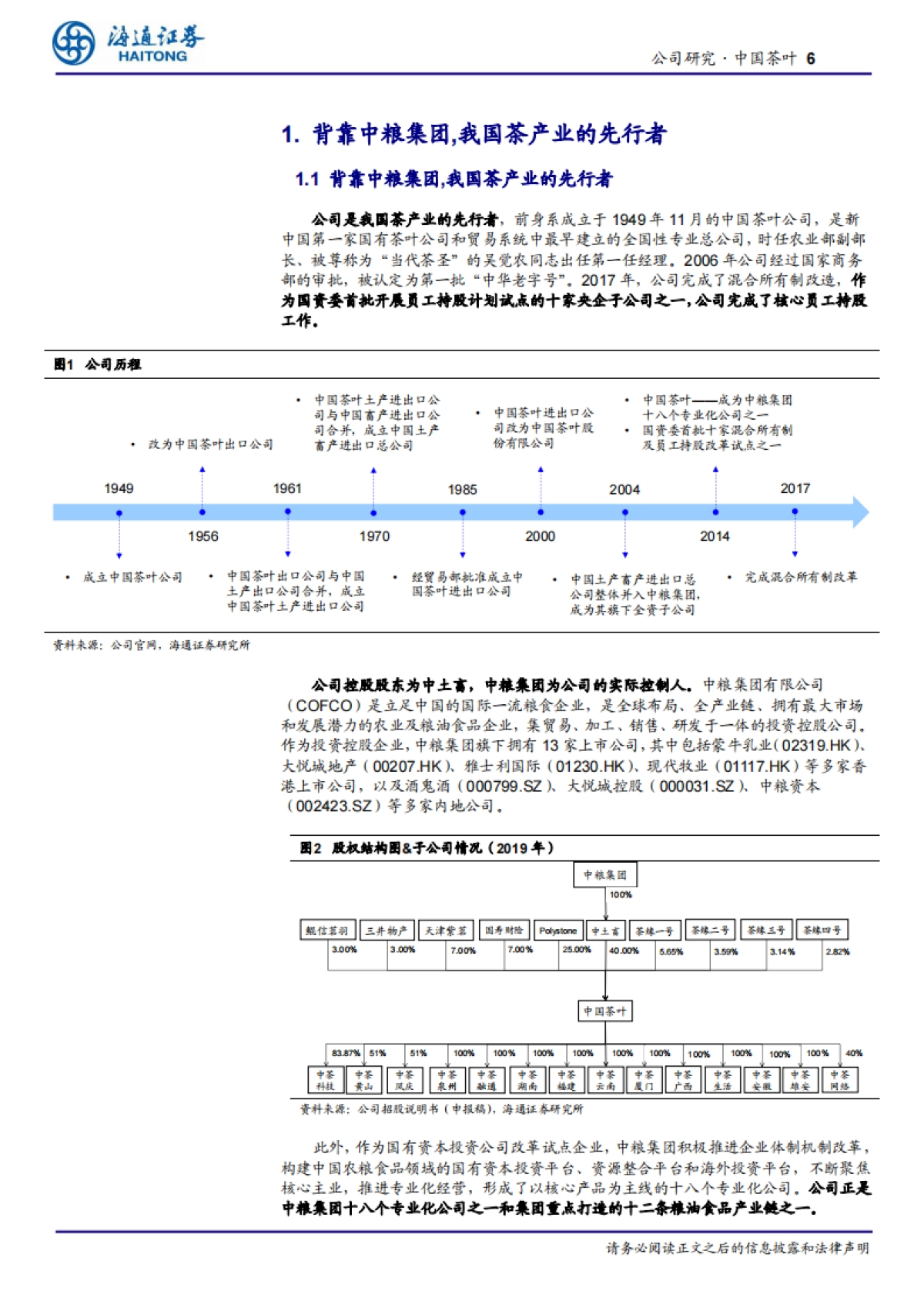 中国茶叶：中粮集团专业化公司之一，我国茶产业的先行者-海通证券-24页_第6页