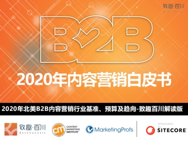 2020年B2B内容营销策略白皮书-北美B2B内容营销行业基准、预算及趋向-致趣百川解读版