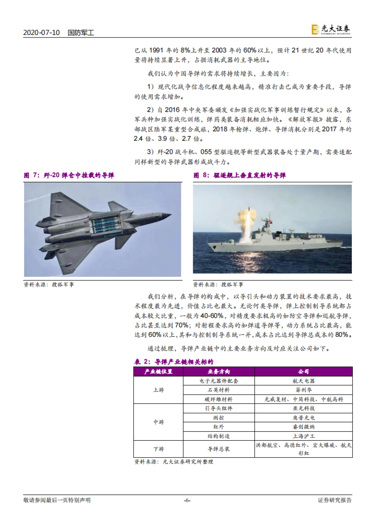 国防军工行业跟踪报告:关注“十四五”装备发展方向,把握产业核心标的_第6页