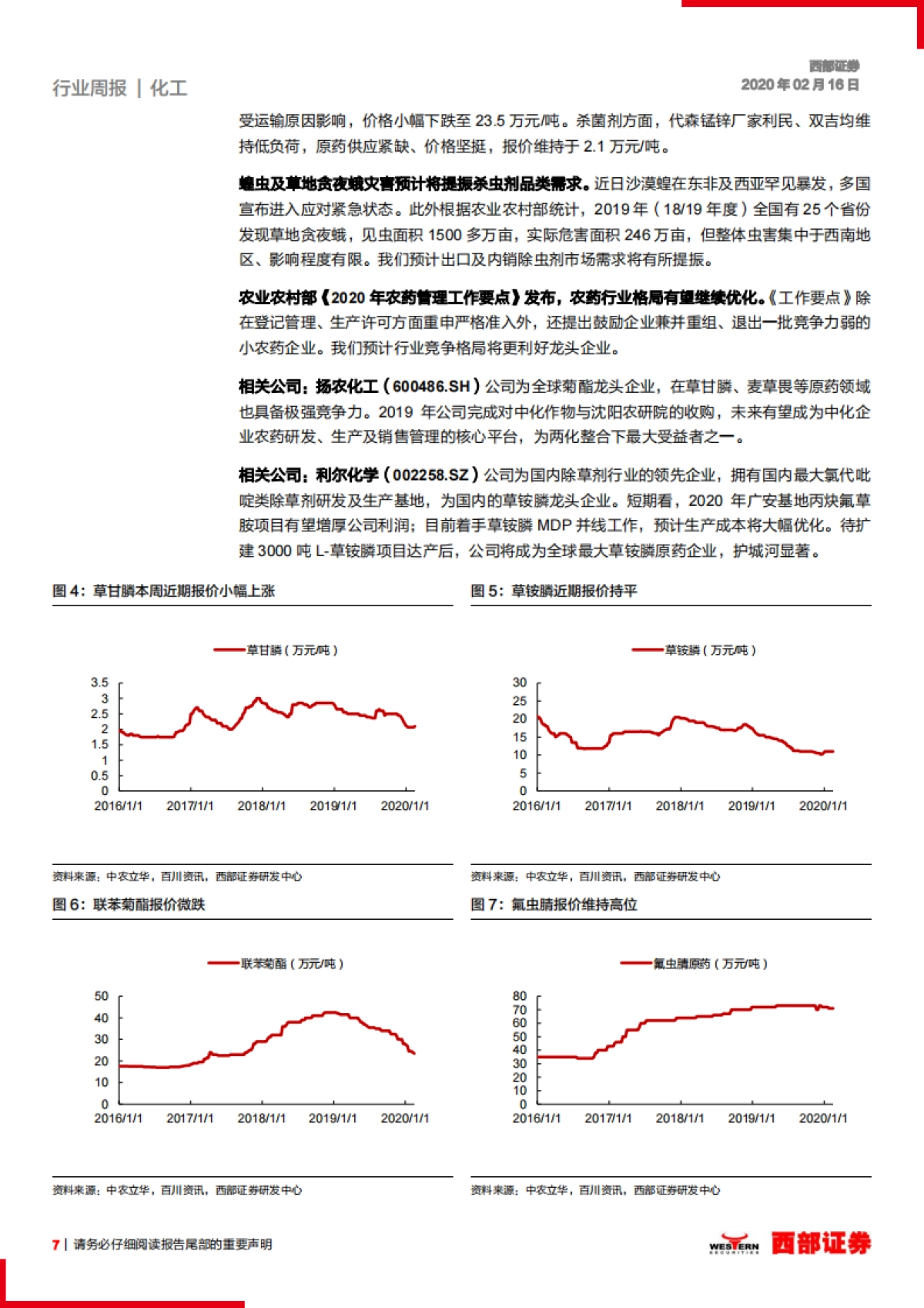 化工行业周报：行业复产回暖，看好VE、生物素、钛白粉后市_第7页