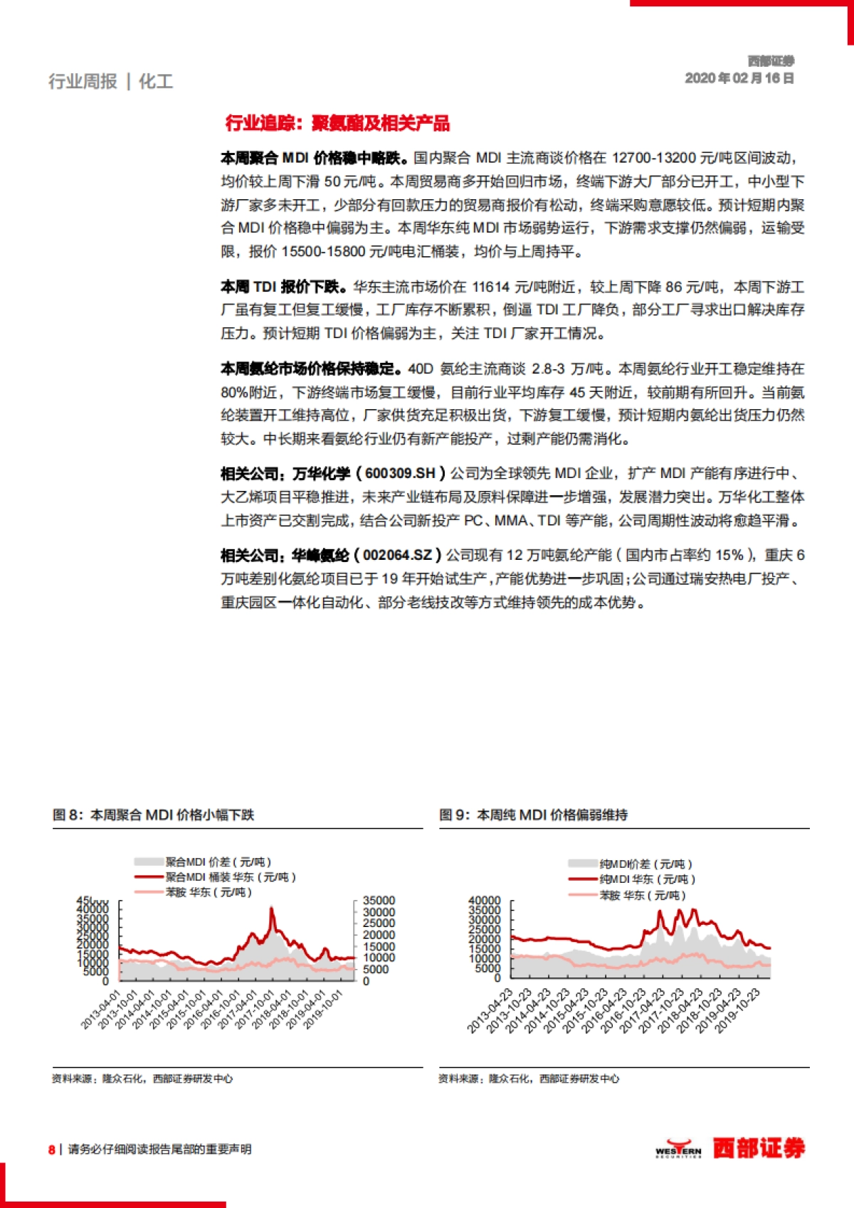 化工行业周报：行业复产回暖，看好VE、生物素、钛白粉后市_第8页