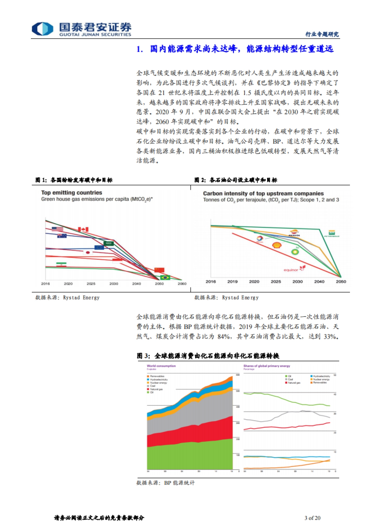 碳中和对石化行业影响专题研究-国泰君安-20页_第3页