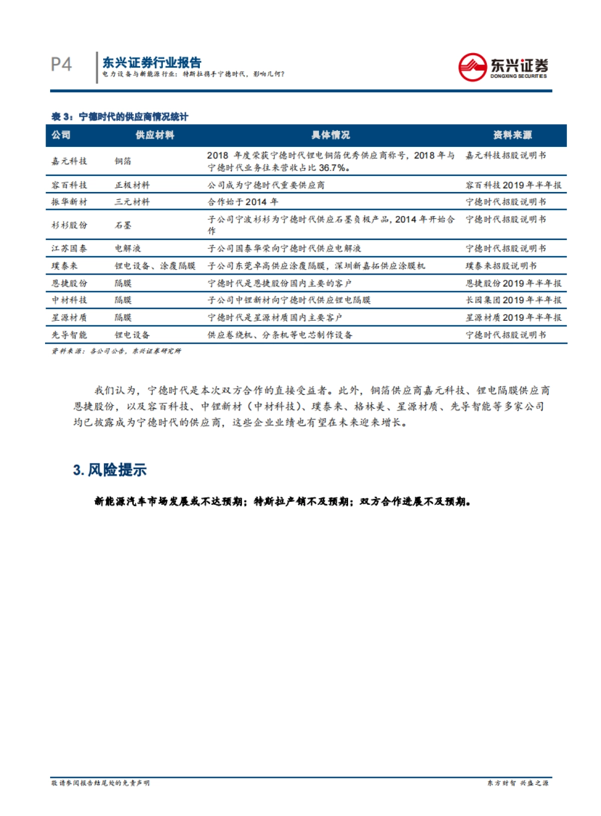 新能源汽车行业系列报告4：特斯拉携手宁德时代，影响几何？_第4页