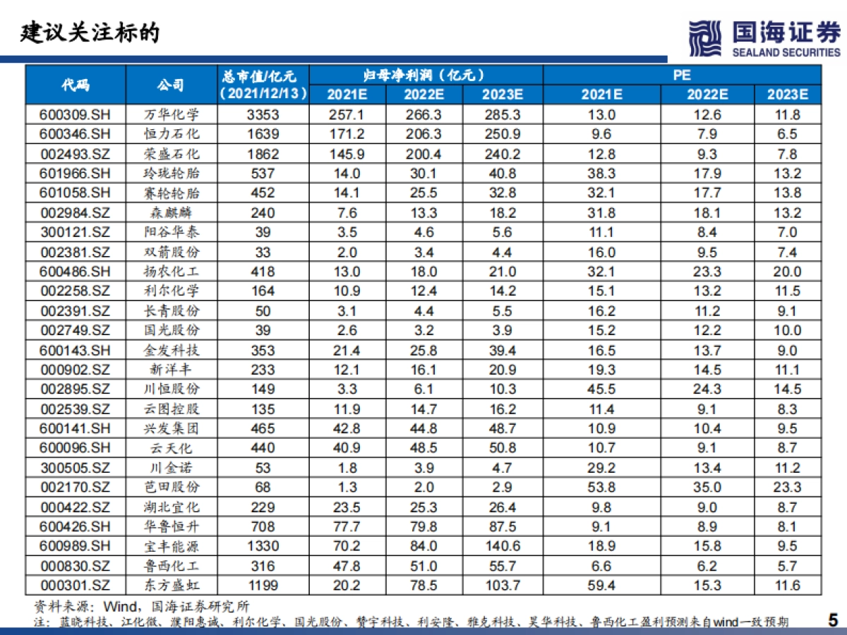 2022化工行业策略报告：优选复苏、扩能、新材料三条主线-国海证券-307页_第5页