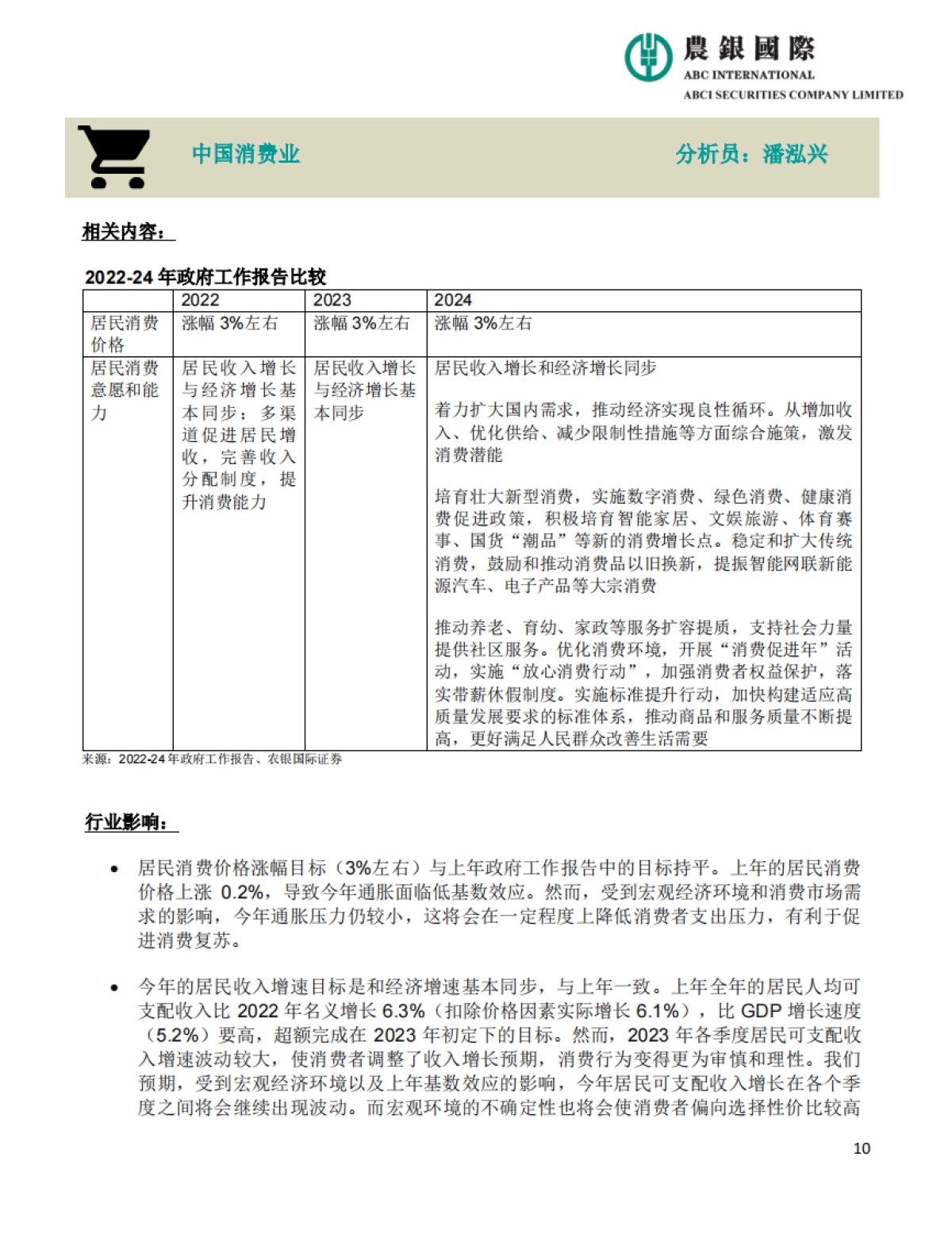 2024年中国政府工作报告宏观、投资策略及行业分析-20页_第10页