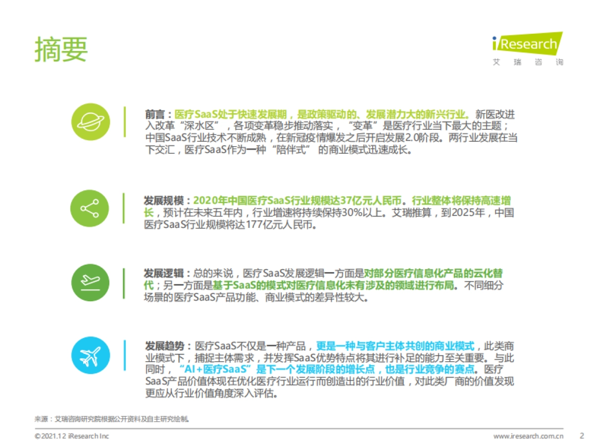 艾瑞股份_中国医疗SaaS行业研究报告_第2页