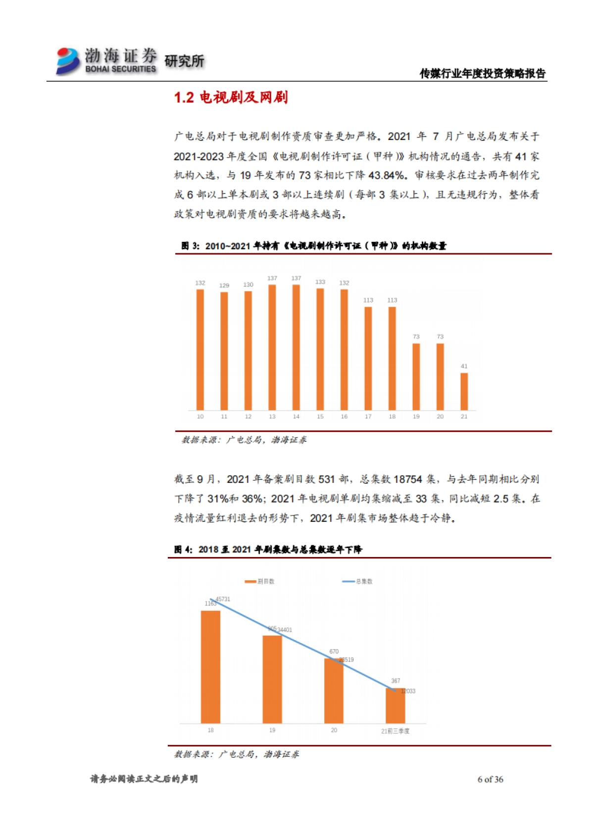 传媒行业2022年投资策略报告：业绩复苏，关注估值修复行情-渤海证券-36页_第6页
