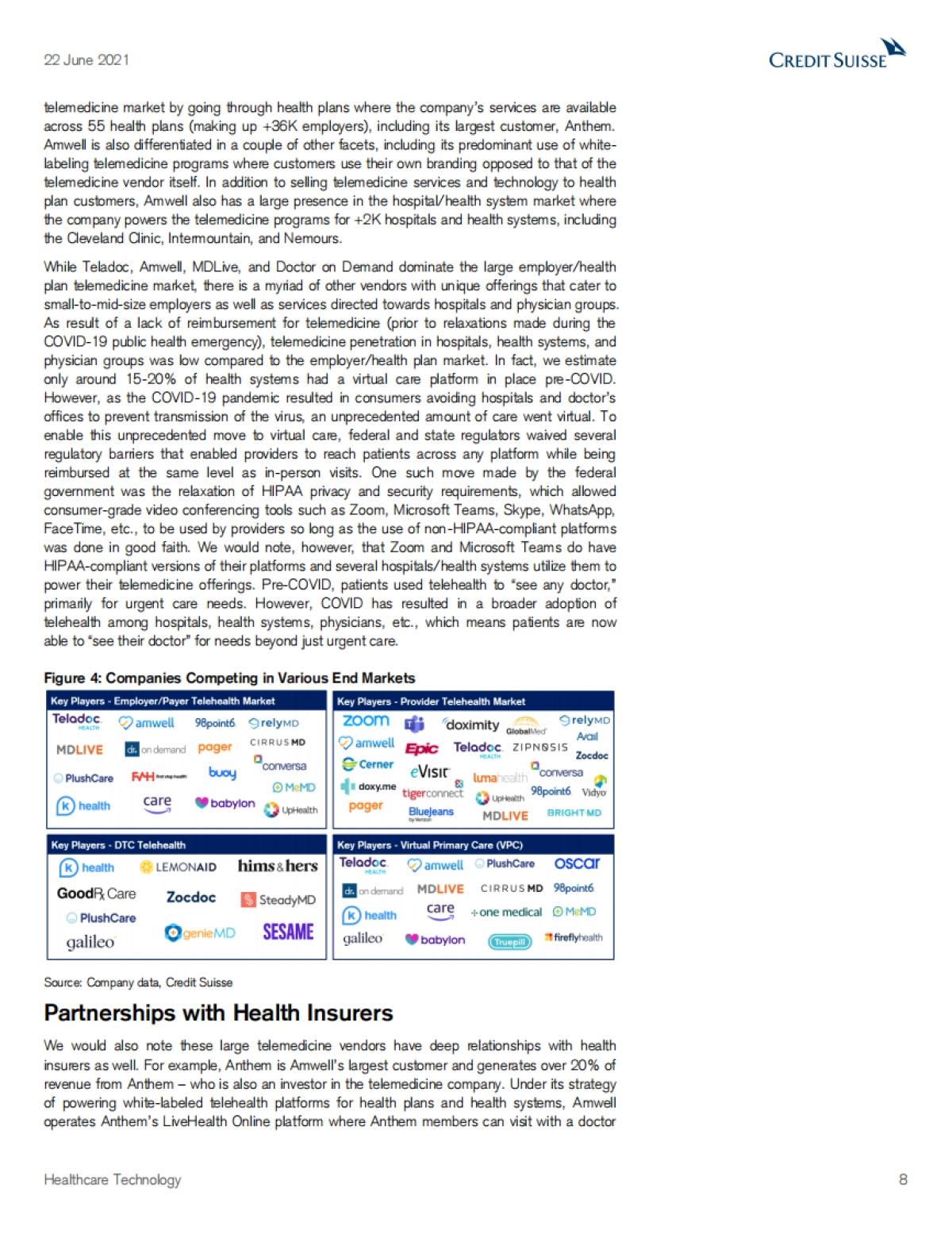 美股医疗科技行业-数字健康入门：医疗保健数字化转型将持续下去（英）-瑞信-83页_第8页
